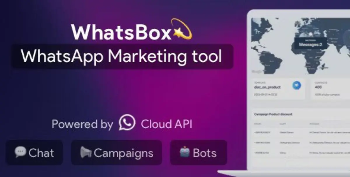 WhatsBox v3.0 – The WhatsApp Marketing – Bulk Sender, Chat, Bots, SaaS